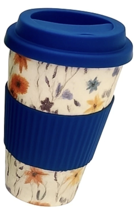 VASO DE BAMBU C/TAPA Y AGARRE DE SILIC 450 cc. Otros / Accesorios. Shipping Technology