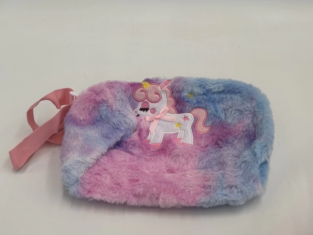 CARTERA UNICORNIO DE PELUCHE