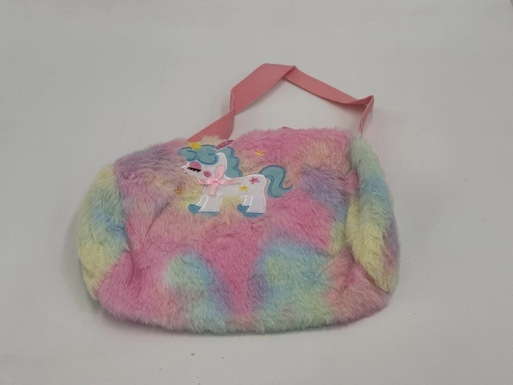 CARTERA UNICORNIO DE PELUCHE