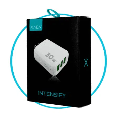 CARGADOR 220V “INTENSIFY” – 3USB + CABLE TIPO C