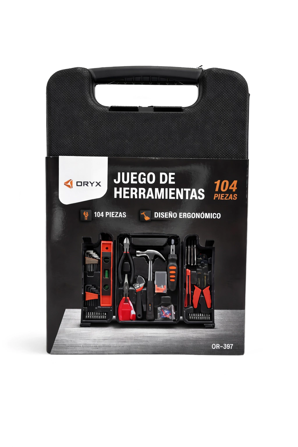 JUEGO DE HERRAMIENTAS 104 PIEZAS ORYX