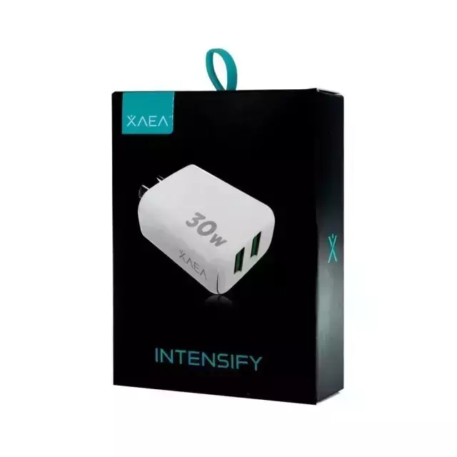 CARGADOR 30W + CABLE TIPO-C XAEA INTENSIFY 2 PUERTOS *