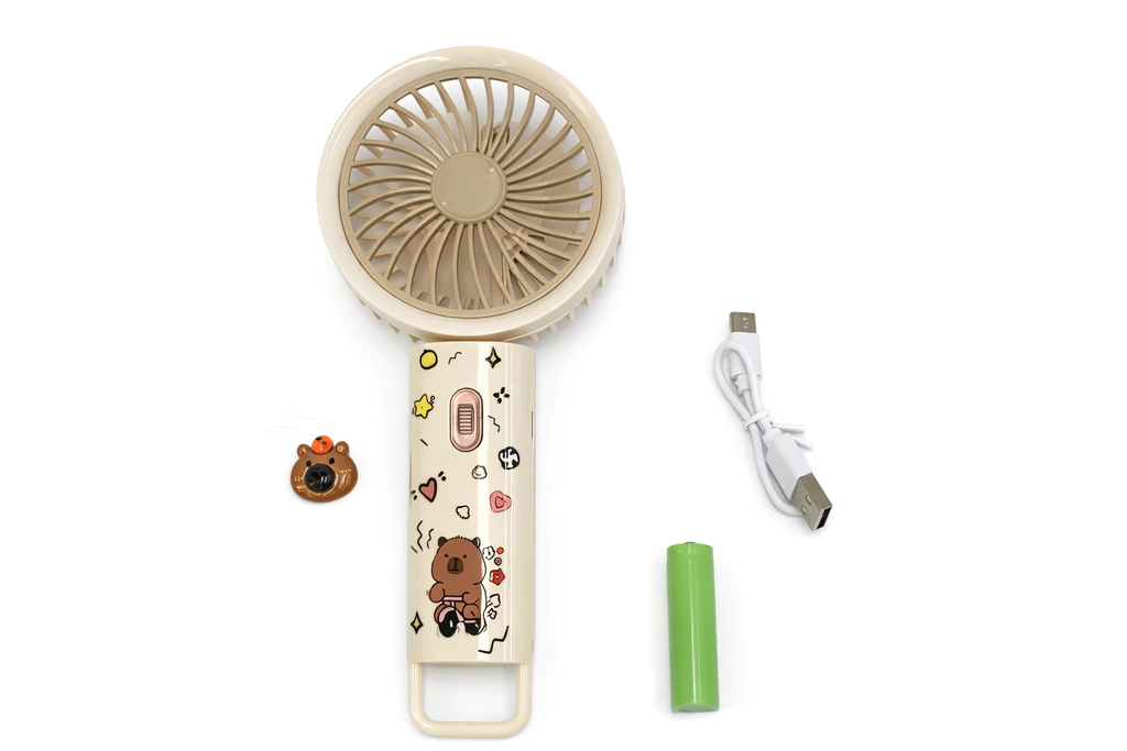 MINI VENTILADOR CON CARGA USB CAPIBARA