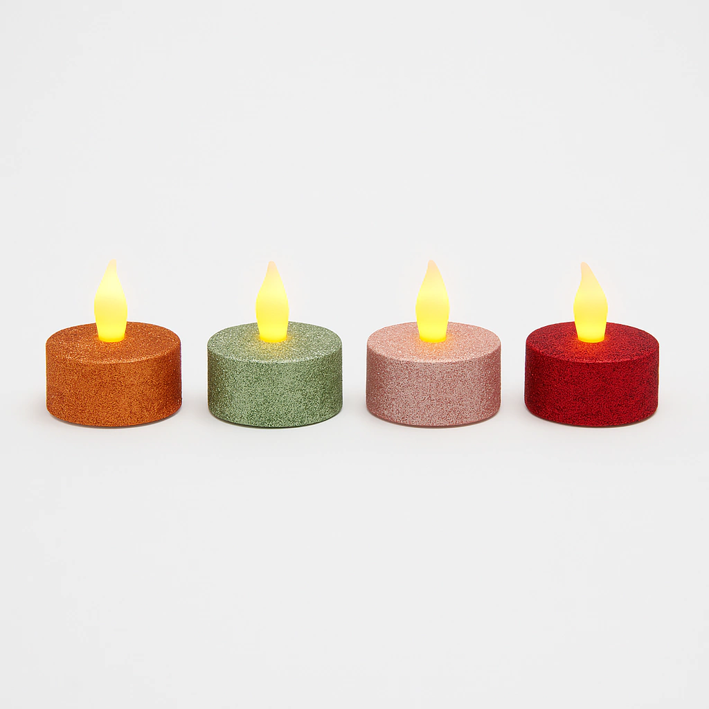 SET X4 DE VELAS LED