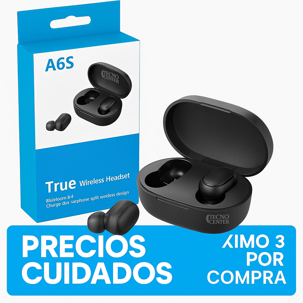 Auriculares in-ear inalámbricos Unistore In-Ear A6S Calidad AAA