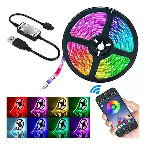 TIRA LED RGB 3 METROS C/ENCHUFE *